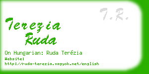 terezia ruda business card